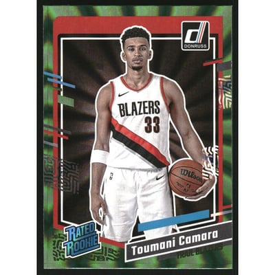 2023-24 Donruss Holo Green Laser #245 Toumani Camara