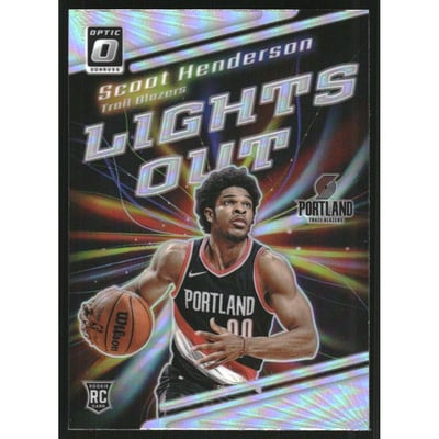 2023-24 Donruss Optic Lights Out Holo #14 Scoot Henderson