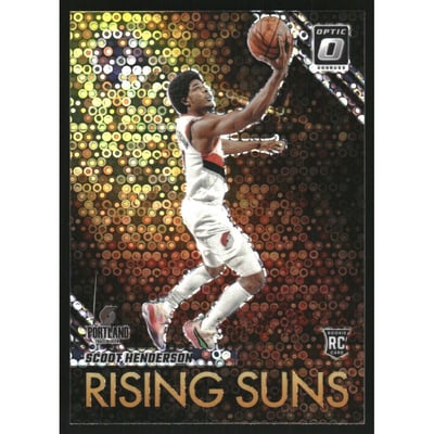2023-24 Donruss Optic Rising Suns Holo Fast Break #17 Scoot Henderson