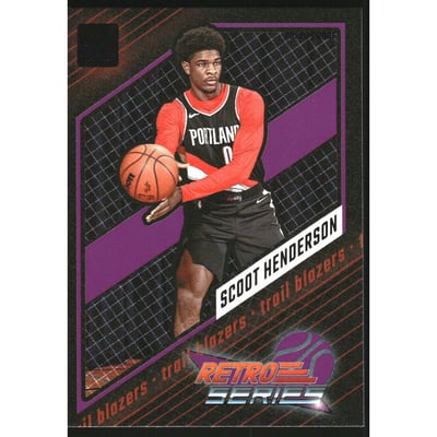 2023-24 Donruss Retro Series Press Proof Purple #6 Scoot Henderson