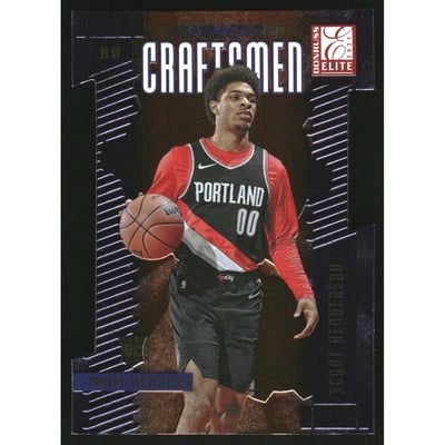 2023-24 Elite Craftsmen Orange Die Cut #18 Scoot Henderson