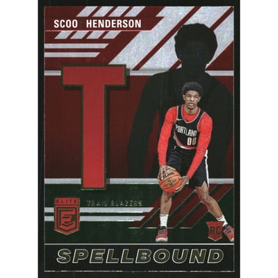 2023-24 Elite Spellbound International Red and Green #15 Scoot Henderson