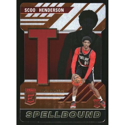 2023-24 Elite Spellbound Orange Die Cut #15 Scoot Henderson