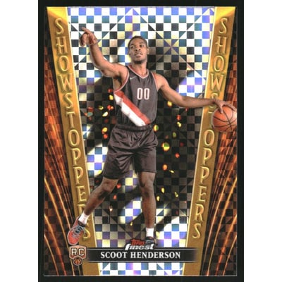 2023-24 Finest Showstoppers Checkerboard Refractors #SS23 Scoot Henderson