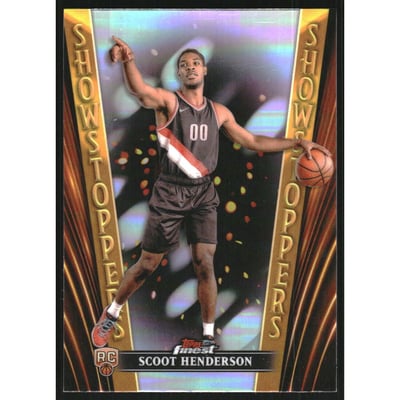 2023-24 Finest Showstoppers Refractors #SS23 Scoot Henderson