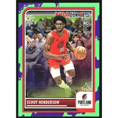 2023-24 Hoops Haunted Hoops Slime #137 Scoot Henderson