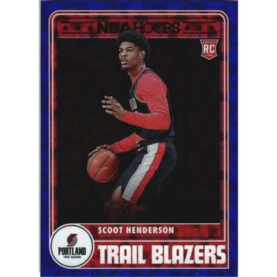2023-24 Hoops Hyper Blue #297 Scoot Henderson