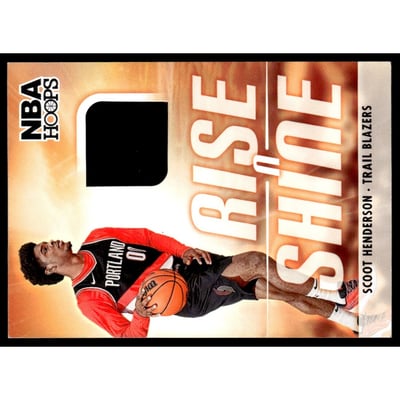2023-24 Hoops Rise N Shine Memorabilia #31 Scoot Henderson