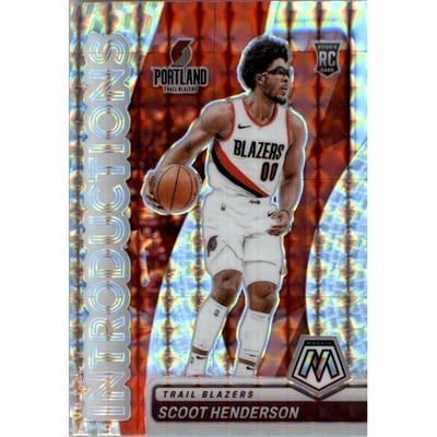 2023-24 Panini Mosaic Introductions Mosaic #18 Scoot Henderson