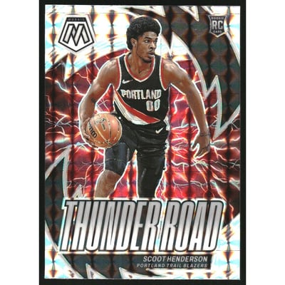 2023-24 Panini Mosaic Thunder Road Mosaic #14 Scoot Henderson
