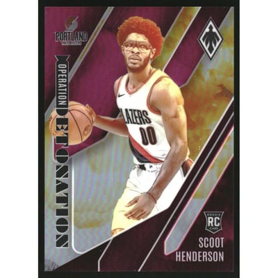 2023-24 Panini Phoenix Operation Detonation Pink #9 Scoot Henderson