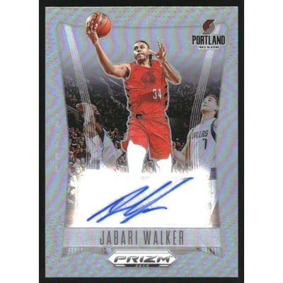 2023-24 Panini Prizm Deca Signatures Prizms Silver #35 Jabari Walker