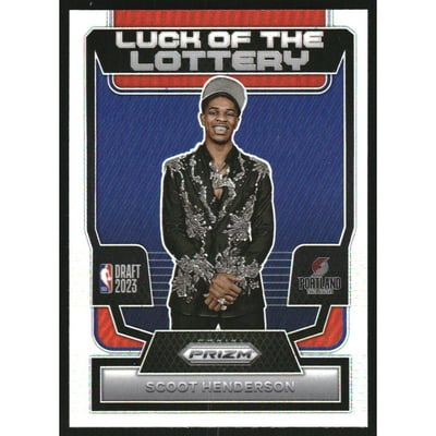 2023-24 Panini Prizm Luck of the Lottery Prizms Silver #14 Scoot Henderson