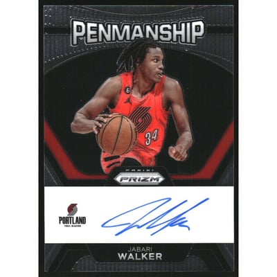 2023-24 Panini Prizm Penmanship #41 Jabari Walker