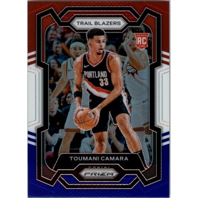 2023-24 Panini Prizm Prizms Red White and Blue #164 Toumani Camara