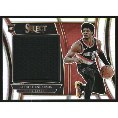 2023-24 Select Jumbo Rookie Swatches #30 Scoot Henderson