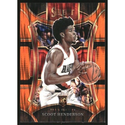 2023-24 Select Prizms Orange Flash #324 Scoot Henderson