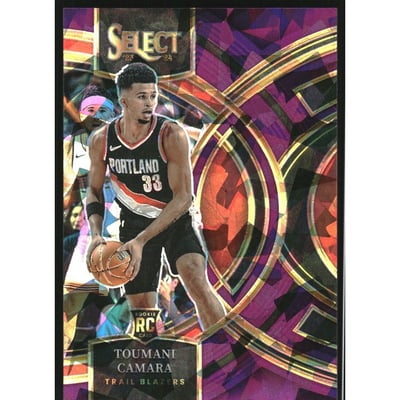 2023-24 Select Prizms Purple Cracked Ice #115 Toumani Camara