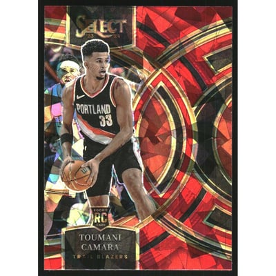 2023-24 Select Prizms Red Cracked Ice #115 Toumani Camara