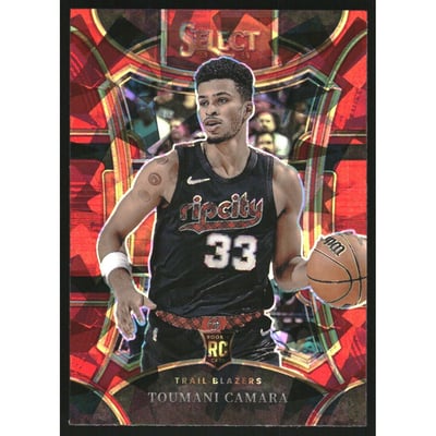 2023-24 Select Prizms Red Cracked Ice #301 Toumani Camara