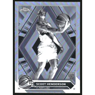 2023-24 Topps Chrome Negative Refractors #60 Scoot Henderson