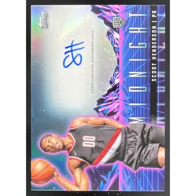 2023-24 Topps Midnight Horizon #RHS-SH Scoot Henderson RC Auto