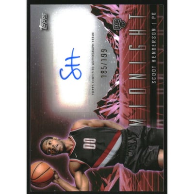2023-24 Topps Midnight Rookie Horizon Signatures Twilight #RHSSH Scoot Henderson