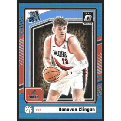 2024-25 Donruss Optic Aqua #272 Donovan Clingan RR