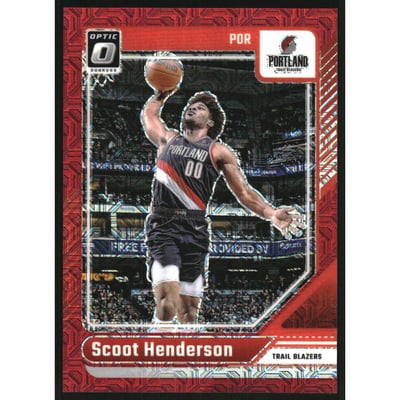 2024-25 Donruss Optic Choice Red #153 Scoot Henderson
