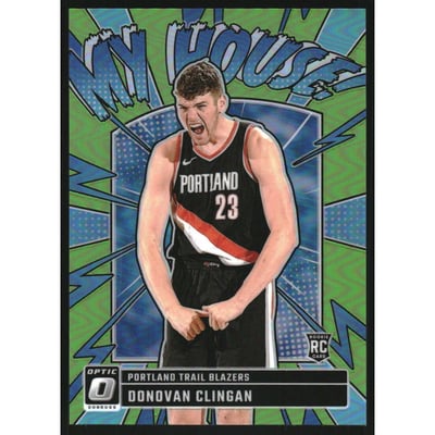 2024-25 Donruss Optic My House Lime Green #1 Donovan Clingan