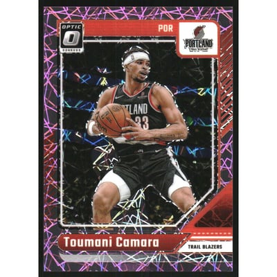 2024-25 Donruss Optic Pink Velocity #113 Toumani Camara