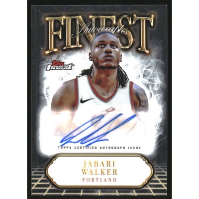 2024-25 Finest Autographs #FAJWA Jabari Walker