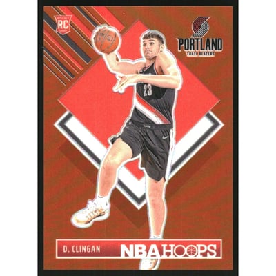 2024-25 Hoops Premium Prizms Orange #293 Donovan Clingan