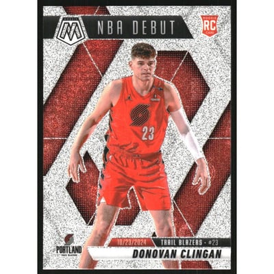 2024-25 Panini Mosaic Mosaic Glitter #261 Donovan Clingan/NBA Debut