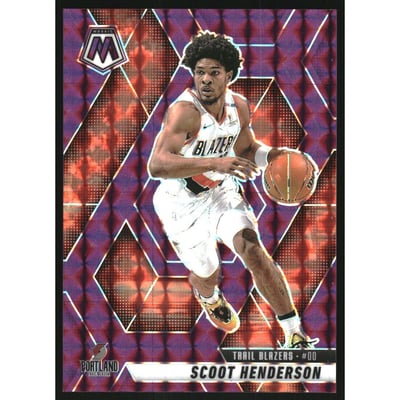 2024-25 Panini Mosaic Mosaic Purple #165 Scoot Henderson