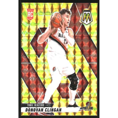 2024-25 Panini Mosaic Mosaic Reactive Yellow #246 Donovan Clingan