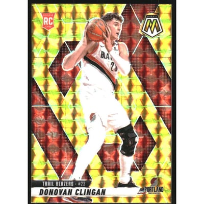 2024-25 Panini Mosaic Mosaic Reactive Yellow #247 Kyshawn George