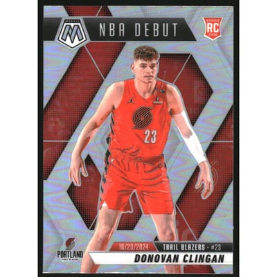 2024-25 Panini Mosaic Silver #261 Donovan Clingan/NBA Debut