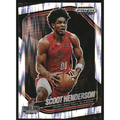 2024-25 Panini Prizm Black Prizms Skewed #13 Scoot Henderson