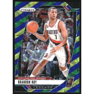 2024-25 Panini Prizm Prizms Choice Blue Yellow and Green #271 Brandon Roy