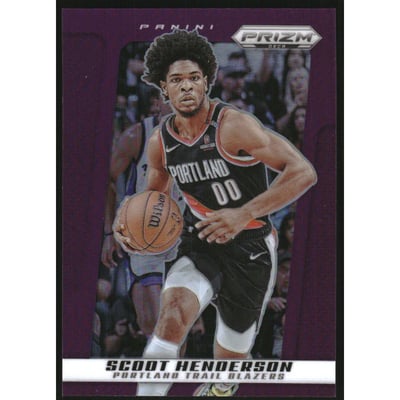 2024-25 Prizm Deca Prizms Purple #15 Scoot Henderson