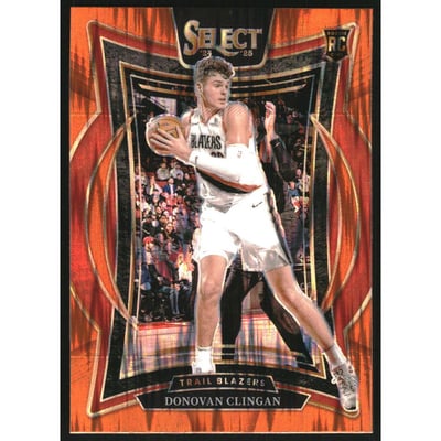 2024-25 Select Orange Flash Prizms #69 Donovan Clingan