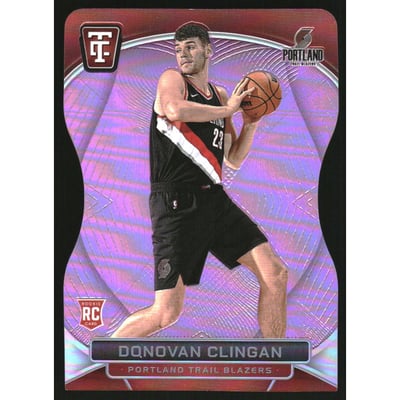 2024-25 Totally Certified Mirror Platinum Pink Die Cut #147 Donovan Clingan