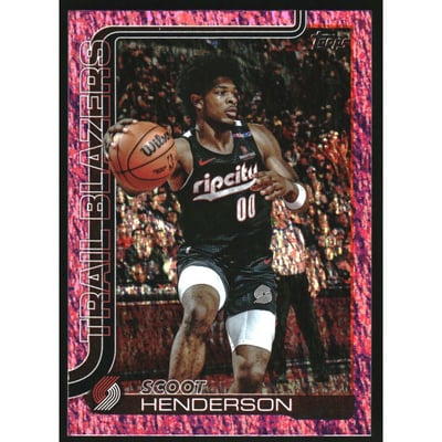 2025-26 Topps Pink Holo Foil #122 Scoot Henderson