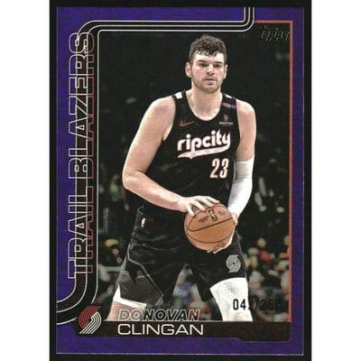 2025-26 Topps Purple Rainbow #126 Donovan Clingan