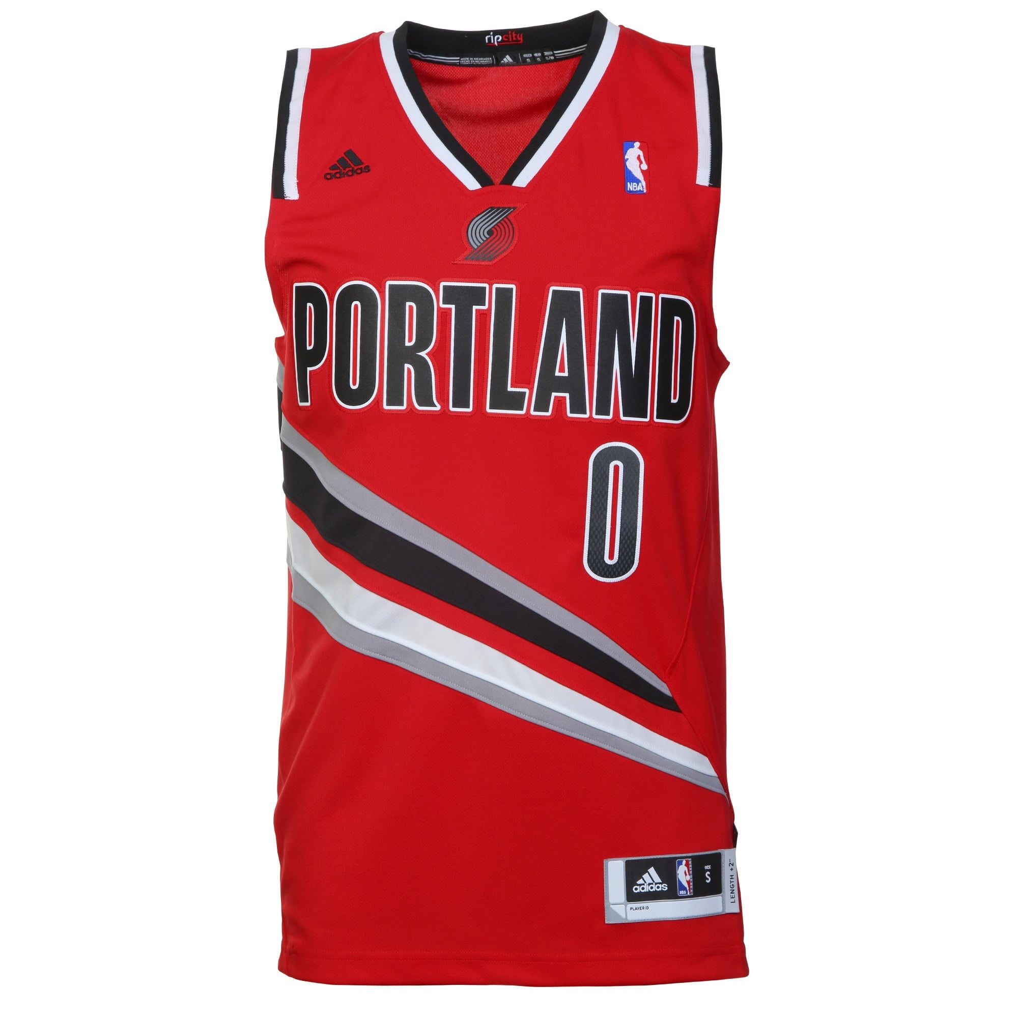 adidas Damian Lillard Portland Trail Blazers Swingman Jersey - Red