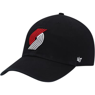  Portland Trail Blazers '47 Core Logo Clean Up Adjustable Hat - Black