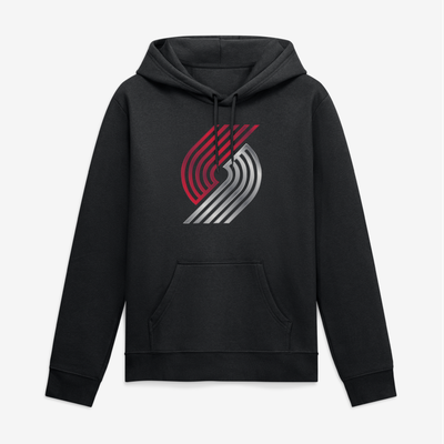 Portland Trail Blazers Big & Tall Forged Mascot Hoodie - Black