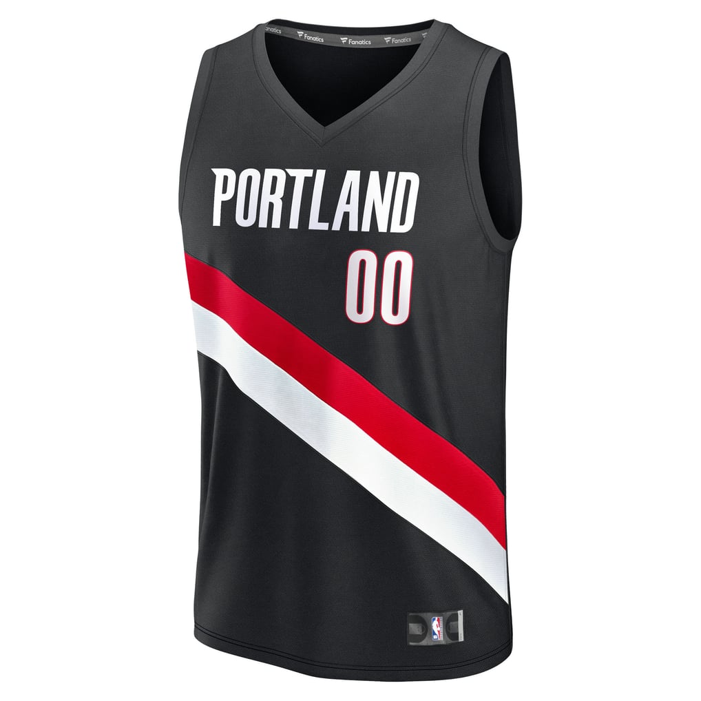 Men's Portland Trail Blazers Fanatics Black Fast Break Replica Custom ...