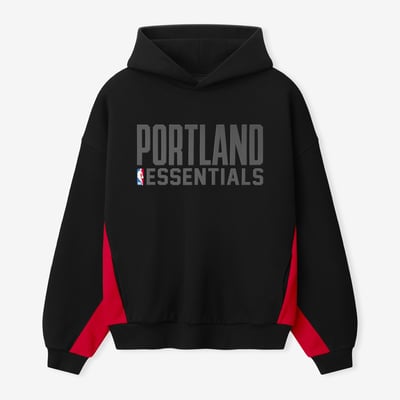 Portland Trail Blazers Fear of God 90s Relaxed Hoodie - Black